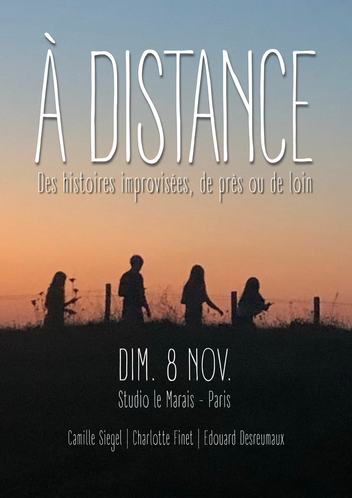 Visuel Carte Blanche Charlotte Finet : A distance